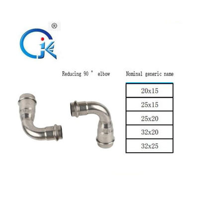 90 Derece Inox Pres Ek Parçaları Dirsek DN20 Paslanmaz Çelik Boru Ek Parçaları