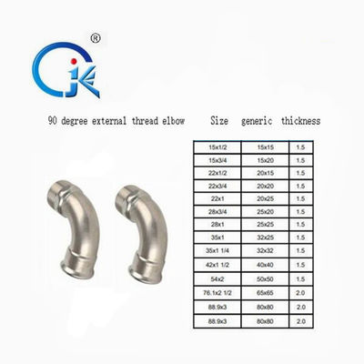 V Profil Karbon Çelik 90 Derece Dirsek DN15-DN89 Boru Pres Ek Parçaları